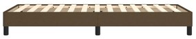 vidaXL Σκελετός Κρεβατιού με Ελατήρια Σκ. Καφέ 100x200 εκ. Υφασμάτινο