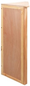 vidaXL Ραφιέρα Γωνιακή 59 x 36 x 100 εκ. από Μασίφ Ξύλο Δρυός