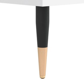 vidaXL Δισκοθήκη Λευκή 121 x 38 x 48 εκ. Επεξεργασμένο Ξύλο