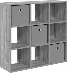 vidaXL Πλαϊνό γραφείο Γκρίζο Σονομα 88,5 x 29 x 84,5 εκ.