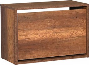 Παπουτσοθήκη 6 ζεύγων Step Megapap χρώμα καρυδί 60x30x42εκ.