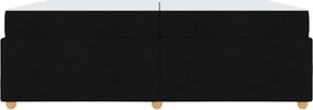 vidaXL Σκελετός Κρεβατιού με στρώμα Μαύρο 200 x 200 cm ύφασμα
