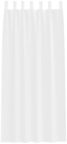 vidaXL Κουρτίνες με κουρτίνες 2 pcs Λευκό 140 x 225 cm Πολυεστέρας
