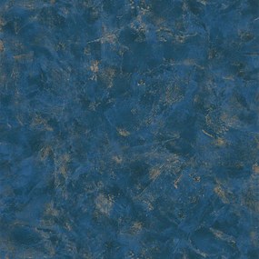 Ταπετσαρία τοίχου Color-Box-2 Patine Midnight Blue Gold 100226520 53Χ1005