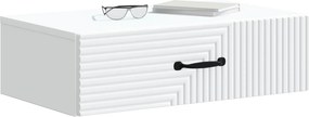 vidaXL Τραπεζάκι Τοίχου Λευκό 59 x 34,5 x 17 εκ. Επεξεργασμένο Ξύλο