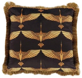Μαξιλάρι Διακοσμητικό (Με Γέμιση) Garza 018892 Black-Gold 45X45 Fabric