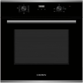Crown FCM 900 D BX Εντοιχιζόμενος Φούρνος 70lt Π59.5εκ. Υδρόλυση Μαύρος