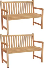 vidaXL Σετ Τραπεζαρίας Κήπου 5 Τεμαχίων από Μασίφ Ξύλο Teak