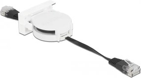 DELOCK module καλώδιο RJ45 Easy 45 81361 Cat.5e, ανασυρόμενο 50cm, μαύρο