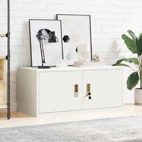 vidaXL Ντουλάπι αποθήκευσης Λευκός 90 x 40 x 40 εκ Ατσάλι