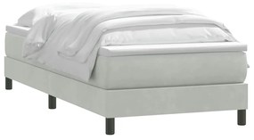 BOX SPRING ΚΡΕΒΑΤΙ ΜΕ ΣΤΡΩΜΑ ΑΝΟΙΧΤΟ ΓΚΡΙ 90X220 ΕΚ. ΒΕΛΟΥΔΙΝΟ 3315951