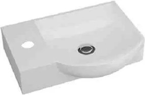 Drop Litos 45x32 White - Έπιπλο Μπάνιου Με Νιπτήρα &amp; Καθρέπτη - Δεξιά