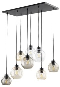 Κρεμαστό Φωτιστικό Οροφής 8xE27 15W IP20 Μαύρο Cubus 2834 TK Lighting-2834-Μαύρο 2834