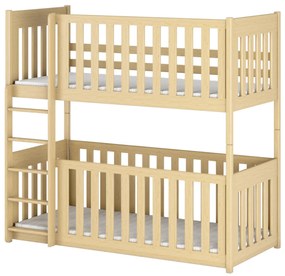 Κουκέτα  Montessori Konrad με Κάγκελα 54cm από μασίφ ξύλο Natural 90×200cm (Δώρο 10% Έκπτωση στα Στρώματα)