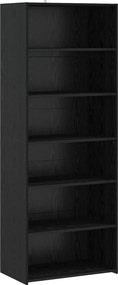 vidaXL Πλαϊνό γραφείο Μαύρη Δρυς 70 x 41 x 185 εκ Επεξεργασμένο Ξύλο