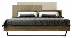 SB-00567 Κρεβάτι "ΜΟΡΦΕΑΣ" Διπλό σε χρώμα καρυδί-εκρου ανοιχτό 160x200
   , 1 Τεμάχιο