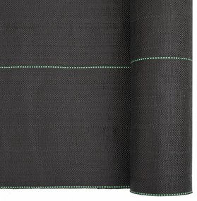 vidaXL Μεμβράνη Εδαφοκάλυψης Μαύρη 2x25 μ. από Πολυπροπυλένιο