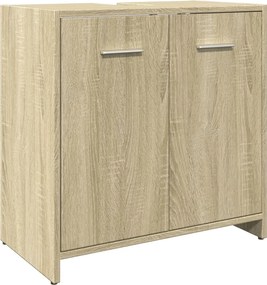 vidaXL Σετ Επίπλων Μπάνιου 3 Τεμαχίων Sonoma Δρυς Επεξεργασμένο Ξύλο