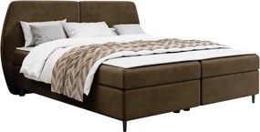 Επενδυμένο κρεβάτι Madryt-140 x 200-Καφέ