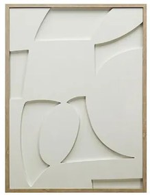 Πίνακας σε 3D καμβά λευκός 45x60εκ.