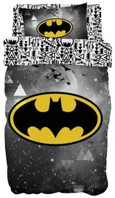 Beauty Home Σετ παπλωματοθήκη μονή Art 6184 Batman 165x250 Γκρι