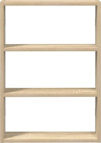 vidaXL Ραφιέρα Τοίχου Sonoma Δρυς 43x9x60 εκ. από Επεξεργ. Ξύλο