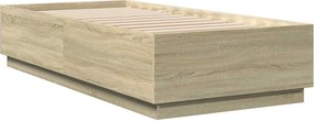 vidaXL Σκελετός Κρεβατιού Sonoma Δρυς 80 x 200 cm Επεξεργασμένο Ξύλο