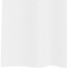 vidaXL Κουρτίνες με κουρτίνες 2 pcs Λευκό 140x175cm Πολυεστέρας