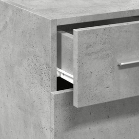 vidaXL Ντουλάπι Γκρι Σκυροδέματος 30x42,5x93 εκ. Επεξεργασμένο Ξύλο