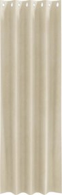 vidaXL Κουρτίνες συσκότισης 2 τμχ. Κρεμ 140 x 245 cm Βελούδο