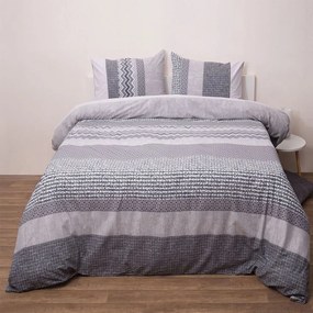 Πάπλωμα Dream 7008 (Σετ 2τμχ) Grey Anna Riska Single 155x240cm 100% Cotton Percale