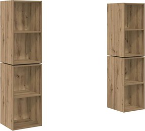 vidaXL Σετ επίπλου τηλεόρασης 4 pcs Artisan Oak Επεξεργασμένο ξύλο