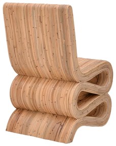 Πολυθρόνα Favorsy rattan σε φυσική απόχρωση 65x52x90εκ
