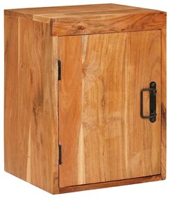 vidaXL Κομοδίνο Καφέ 35 x 33 x 48 εκ Σταθερό Ξύλο Ακακίας
