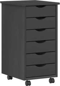vidaXL Σετ Γραφείου και Κινητού Ντουλαπιού MOSS 2 pcs Γκρι