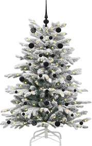 vidaXL Τεχνητό Χριστουγεννιάτικο Δέντρο με Άξονα Λευκό 150 cm