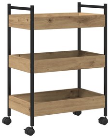 vidaXL Κινήσεις Κουζίνας Καρυδιά 50x30x70 εκ Επεξεργασμένο Ξύλο