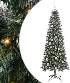vidaXL Τεχνητό Χριστουγεννιάτικο Δέντρο με 300 LED Πράσινο 210 cm