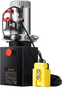 VEVOR Hydraulic Pump 4 Quart/3,8 L Single Acting Dump Trailer Pump Μονάδα ισχύος DC 12V