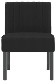 vidaXL Πολυθρόνα Μαύρη Βελούδινη