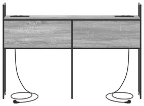 vidaXL Κεφαλάρι Αποθήκης Γκρι sonoma 150 cm Επεξεργασμένο ξύλο