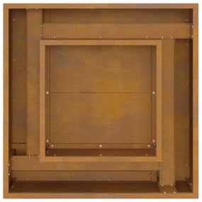 vidaXL Φωτιά Καφέ 60 x 60 x 30 cm Ατσάλι σκληρυθέν στον αέρα