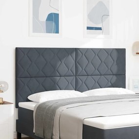 vidaXL Κεφαλάρι Σκούρο Γκρι 180 cm Βελούδο