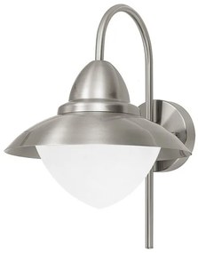 Απλίκα Sidney ατσάλι με όπαλ ματ γυαλί Eglo-83966-Inox 83966