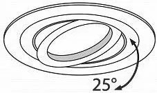 Χωνευτό σποτ οροφής Maytoni Atom round-Λευκό