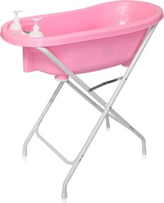 BATH TUB 88 CM WITH PLUG+THERM+BATH PAD PINK
