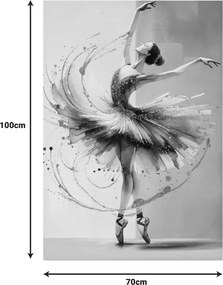 Πίνακας σε καμβά Dancito I 3D Inart 70x2.5x100εκ