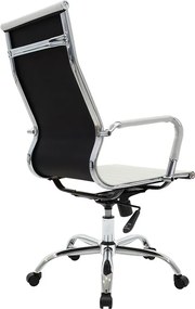 Καρέκλα γραφείου διευθυντή Valter pakoworld λευκό pu 55.5x58x108εκ
