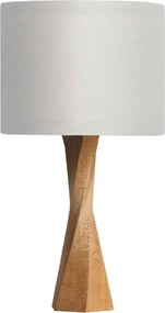 Βάση για Επιτραπέζιο Φωτιστικό Distortion Small E27 από Μασίφ Ξύλο