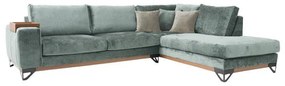 Corner Sofa Angelo Fylliana Right Corner Light Green 300x230x95 cm